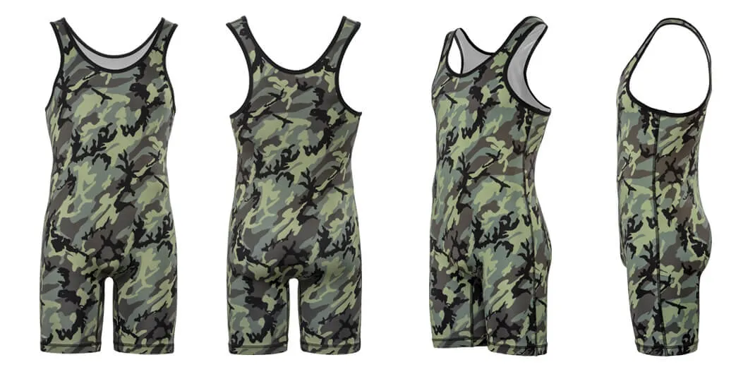 Custom Logo Sublimation Bodysuit Sportswear Powerlifting Weightlifting Youth Singlet Suit