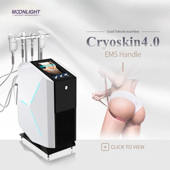 Новейшее криотермическое EMS устройство Cryoskin Tshock для горячей и холодной физиотерапии для уменьшения целлюлита